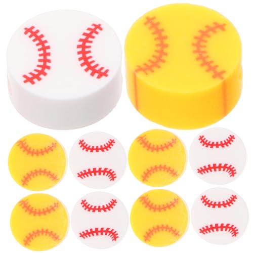 Tofficu 200st Baseball-ton Baseballperlen Für Armbänder Perlen Für Die Herstellung Von Halsketten Sportball-abstandsperlen Lose Kugelperlen Kleine Runde Perlen Sportperlen Polymer-ton von Tofficu