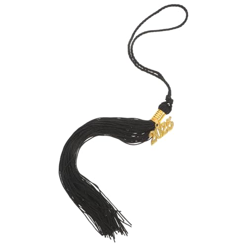 Tofficu 2025 Abschlusskappe Quaste Black Grad Hat Decorations Cord Gedenkheizanhänger Für Keychain Making Academic High School College Graduiertenkleid von Tofficu