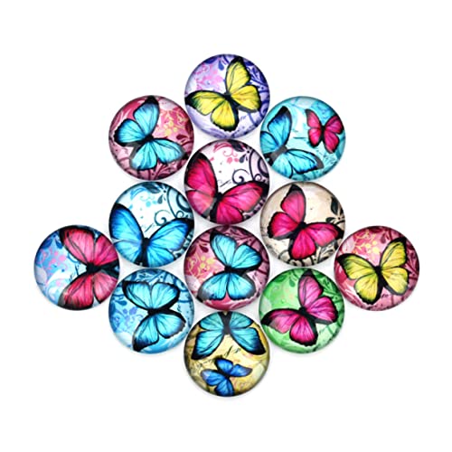 Tofficu 20St Edelsteinglas Minikronen zum Basteln Anhänger zur Schmuckherstellung große Anhänger zum Basteln Mini-Charms DIY Schmuckzubehör Glasfleck Schmuckmaterial selber machen Colorful von Tofficu