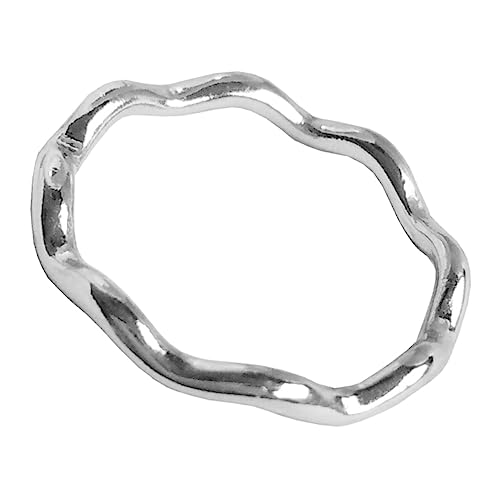 Tofficu 20St Metallringe Welle Halskette Ohrringe Biegeringe Jump-Ring- Schlüsselanhängerringe weichnachtsgeschke armband zubehör Schmuck DIY Ring Verbindungsring Silver von Tofficu