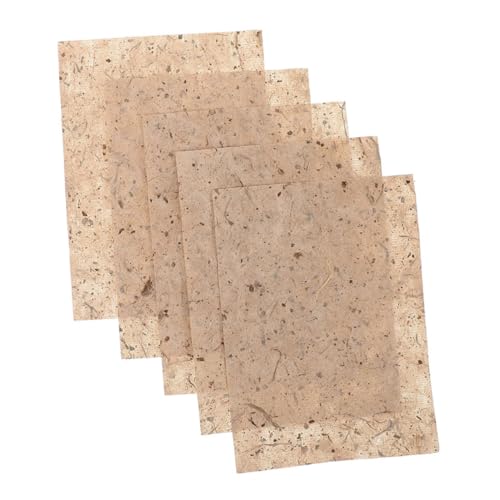 Tofficu 20st Maulbeerpapier Decoupage-zeichenpapier Kartenpapier Malpapier Selber Machen Decoupage-papierkalligraphie Scrapbook-papierblock Decoupage-papier Zum Basteln Washi-papier Beige von Tofficu