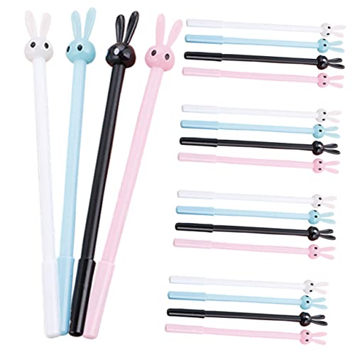 Tofficu 24St Kaninchen-Gelstift gel pen set gel pens set Hasenstift Hasen-Gelstifte Kugelschreiber mit feiner Spitze Schreibstifte für die Schule Kinderschreibstifte Plastik von Tofficu