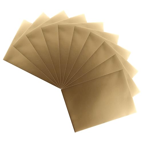 Tofficu 25 Blätter goldener Karton Papier falten für anfänger Kraft-Origami-Papier einfarbiges Papier kreativpapier scrapbook paper Origami-Falten Origamipapier für Kinder das Papier von Tofficu