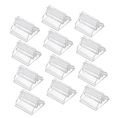 Tofficu 25st Transparenter Kleiner Kartenhalter Tischspielkarten Desktop-clips Kartenhalter Für Tischspiele Tischkartenhalter Für Die Hochzeit Halter Für Mittelstücke Bildhalter Plastik von Tofficu