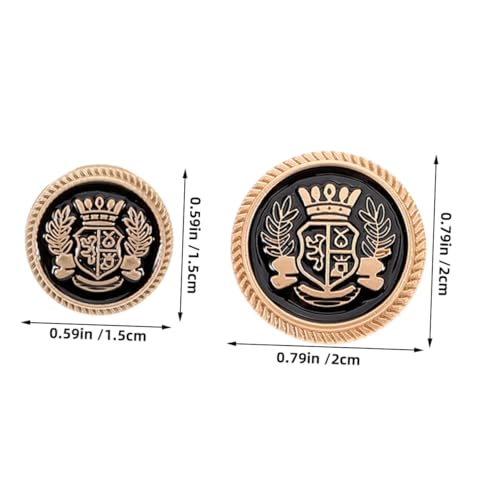 Tofficu 28 Stück Teiliges Set Britische Metallknöpfe Runde Schneiderknöpfe für Blazer Anzüge Mäntel Hemden Strapazierfähige Glänzende Knöpfe für DIY Nähprojekte und Vielseitige Tofficu 28 Stück Teiliges Set Britische Metallknöpfe Runde Schneiderknöpfe für Blazer Anzüge Mäntel Hemden Strapazierfähige Glänzende Knöpfe für DIY Nähprojekte und Vielseitige von Tofficu
