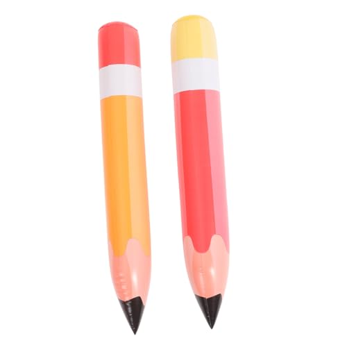 Tofficu 2Pcs Aufblasbare Bleistift Ballon Giant Stifte Jumbo Buntstifte Luftballons Bleistiftdekor Aufblasbare Foto Requisite Zurück In Die Schule Aufblasbare von Tofficu