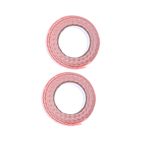 Tofficu 2Pcs Spitzenband Schleife klebrig Blumenband farbiges Band Spitzenstoff Handwerkliche Dekoration Dekorative Klebebänder Farbenfrohe Dekoration Scrapbooking-Handwerk Klebeband Rosa von Tofficu