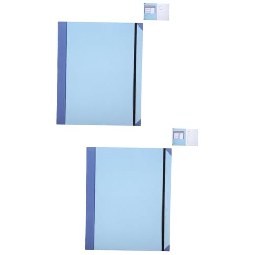 Tofficu 2St Mappe expandierender Dateiordner Quittungsorganisator Aktenhalter im Büro Expanding-Dateiordner Erweiterbarer Aktenordner Dokumentenorganisator Ordner erweitern Papier Blue von Tofficu