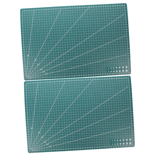 Tofficu 2St Rücken schneiden cutting mat cutting boards Handwerks-Schneidebrett Graviermatte Kunst-Schneidebrett craft mat Schneidematte Unterlage zum Schneiden Schneidepads pp Dark Green von Tofficu