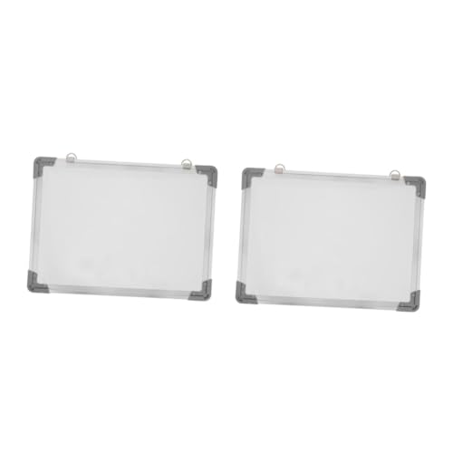 Tofficu 2St Tragbares magnetisches Whiteboard Doppelseitiges Whiteboard Langlebiges Whiteboard Büro-Whiteboard kleines Whiteboard für die Wand Whiteboard-Staffelei Aluminiumlegierung Weiß von Tofficu