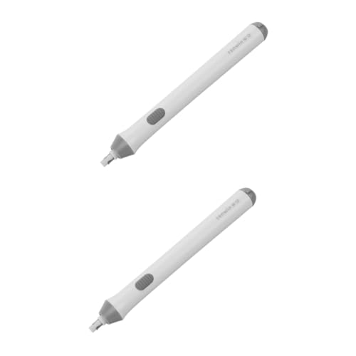 Tofficu 2St elektrischer Radiergummi Radiergummis Whiteboardstift Mini-Whiteboard-Radierer Whiteboard-Marker automatischer radiergummi weiß Schulzubehör Kindergarten Radiergummi Plastik von Tofficu