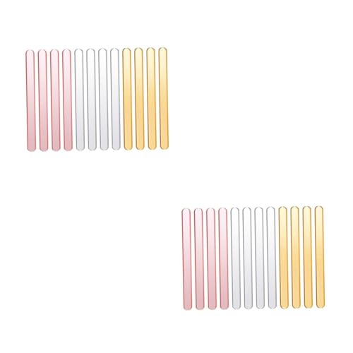 Tofficu 2sets Am Stiel Selber Machen Diy Dessert Zubehör Wiederverwendbare Eisstiele Eisbecher Und Deckel Kompatibel Ice-pop-halter Acryl-eisstangen Am Stiel Diy-stick 30pcs*2 von Tofficu