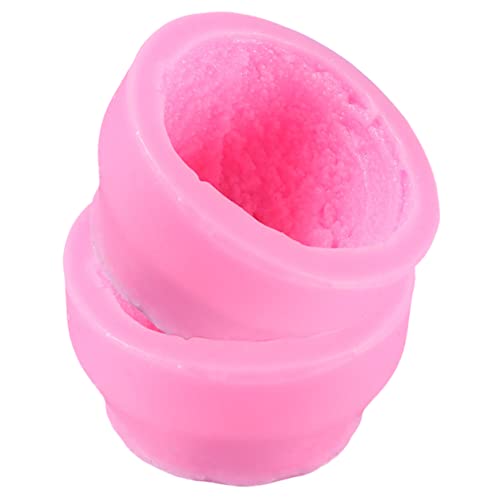 Tofficu 2st Eiskuchenform Cupcake-topper Keksform Eiscreme Manuelle Seifenform Eisform De Para Gelatinas Molde De Para Schokolade Formen Für Gummibonbons 3d-kuchenformen Kieselgel Rosa von Tofficu