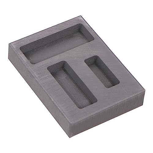 Tofficu 3 Nichteisenmetallform Melting mold for and silver Schlitze zur Raffinierung von Schrottstangen Barrenformguss Graphitformen für Gießform schmelzen Kombiform für Black von Tofficu