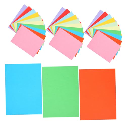 Tofficu 3 Packungen Farbkopierpapier Poster Papier Plakatkarton-masse Primärfarbkarton Kleines Leeres Notizbuch Halbes Briefpapier Farbpapiere Leere Notizbücher Für Kinder Schreibpapiere von Tofficu