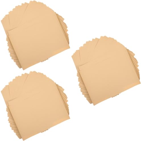 Tofficu 3 Sätze A4 Papierstau To-do-liste Notizblock Geschenkpapier Dickes Papier Butterpapier Pergament Zeichenpapier Kunstpapier Für Anfänger Lebensmittelpapier Karton Khaki 50 Blatt*3 von Tofficu