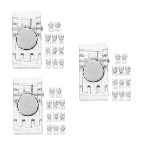 Tofficu 3 Sätze Clip Magnetische Fotoklammern Mehrzweckklammern Büroklammern Kühlschrankmagneten Magnetklammern Für Das Klassenzimmer Büro-magnetklammern Stahl Transparent 12 Stück * 3 von Tofficu