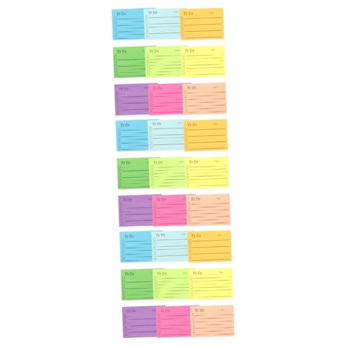 Tofficu 3 Sätze Fluoreszierende Haftnotizen Die Büroaufkleber Zubehör Beachten Super Haftnotizen Sticky Notes Book Stule Selbstklebende Notizblöcke Tragbare Notizblöcke Papier 9 Stück * 3 von Tofficu