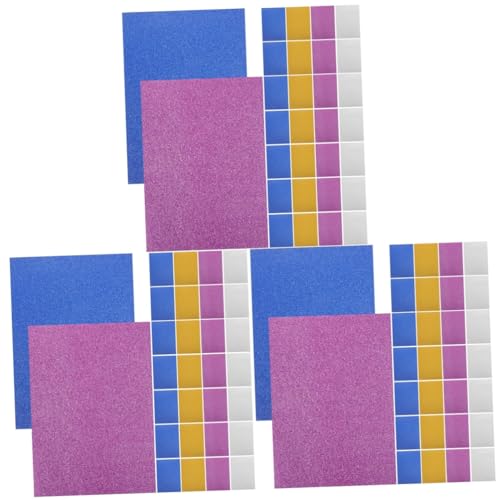 Tofficu 3 Sätze Glitzerkarton Saugfähiges Toilettenpapier Druckerpapier Toilettenpapier Masse Geschenkpapier Krepp-papier Zeitschrift Glitzerpapier-karton Glitzerkarte 40 Blatt*3 von Tofficu