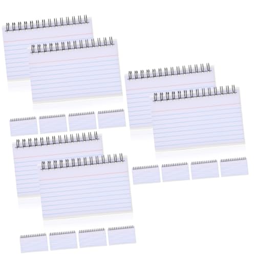 Tofficu 3 Sätze Notizbuch Office Products Büromaterial Notebooke Zeichenheft Nootbook Linierte Karteikarten Notizbücher Karteikarten Klein Notizblöcke Für Studenten Papier Weiß 6 Stück * 3 von Tofficu