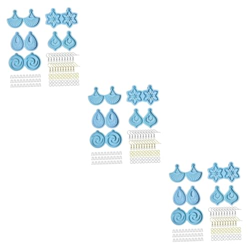 Tofficu 3 Sätze Ohrringform-set Diy Epoxid Schmuckgussform Für Diy Form Für Ohrringe Selber Machen Form Für Ohrringanhänger Modell Zur Schmuckherstellung Schablonen Zum Basteln Legierung von Tofficu