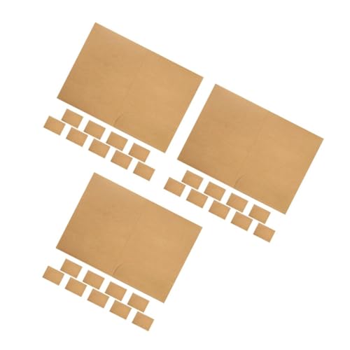 Tofficu 3 Sätze Ordner Aus Kraftpapier Aktenhalter Portfolio-ordner Kraftpapier-ordner Bifold-präsentationsmappe Dokumentenhalter Aus Kraftpapier Dateien Organizer Khaki 10 Stück * 3 von Tofficu