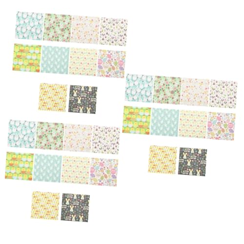 Tofficu 3 Sätze Osterhasentuch Cotton Fabric Baumwollstoff Patchworkstoff Stoff Zum Nähen Selber Machen Steppstoff Aus Baumwolle Steppstoff Tuch Bastelstoff Selber Machen 10 Stück * 3 von Tofficu