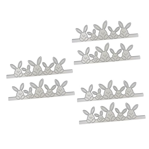 Tofficu 3 Sätze Ostern Sterben Sterben Klebeband-Spender-Schreibtisch Ostern Stanzformen Stirbt Gestanzte Karten Häschen Stanzformen Silver Stahl Mit Hohem Kohlenstoffgehalt 2 Stück * 3 von Tofficu