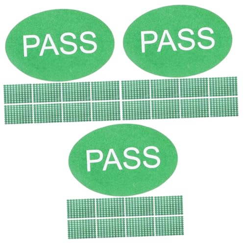 Tofficu 3 Sätze Ovaler Grüner Qc-pass-inspektionsaufkleber Etiketten Wiederverwendbar Aufkleber Für Auto Lager Vinyl Green Beschichtetes Papier Selbstklebend (stark Klebend) 2000 Stück * 3 von Tofficu