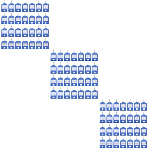 Tofficu 3 Sätze Schlüsselwort Ring Schlüsselanhänger Tastenkappen Schlüsselmarkierer Schlüsselmarkierung Schlüsselanhänger-etikett Etiketten Für Schlüsselanhänger Abs Blue 50 Stück * 3 von Tofficu