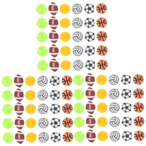 Tofficu 3 Sätze Schmuckzubehör Aus Polymer-tonperlen Armbandperlen Beads for Jewellery Fußballperlen Für Armbänder Perlen-kit Sport-abstandsperlen Perlen Für Jungen 200 Stück * 3 von Tofficu