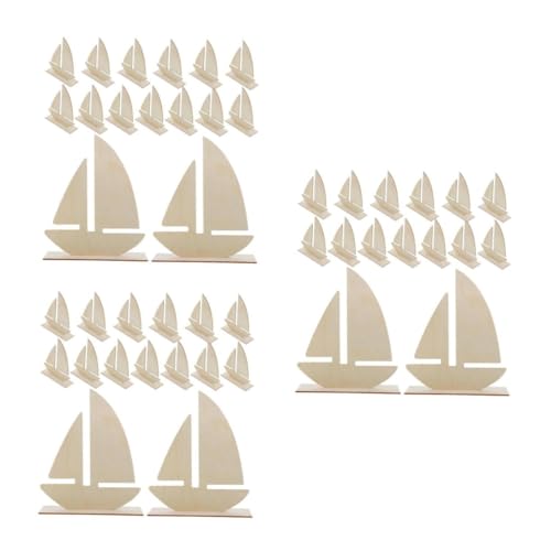 Tofficu 3 Sätze Segelboot-malschablone Marinehandwerk Wohnkultur Meeresdekorationen Dekorationen Aus Papier Deko-ideen Für Segelboote Pvc- Holz Beige 15 Stück * 3 von Tofficu