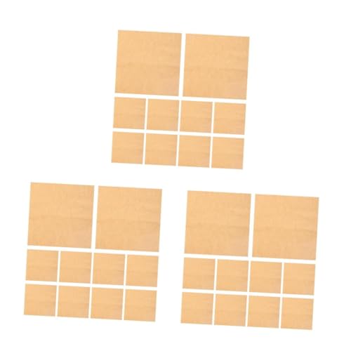 Tofficu 3 Sätze Tonpapier Kraftpapier Ölabsorbierende Pads Pergamentpapier Zum Backen Schwarzer Plakatkarton Wiederverwendbare Essenskörbe Sandwich-wrapper Beige Zellstoff 20 Stück * 3 von Tofficu