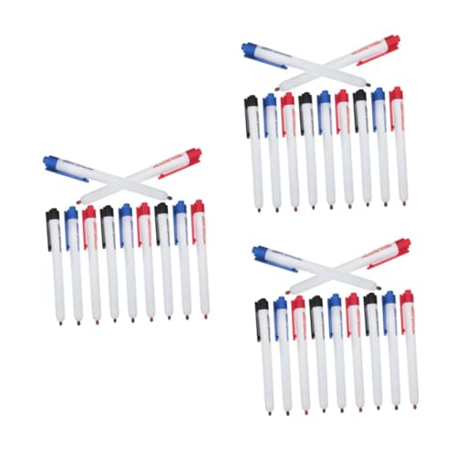 Tofficu 3 Sätze Whiteboard -marker Aufkleber Ersatzbuchstaben Für Die Brieftafel Wischen Bulk-whiteboard Netz Trocken Abwischbare Whiteboard-marker Abs Reversibel Tür Plastik 12 Stück * 3 von Tofficu