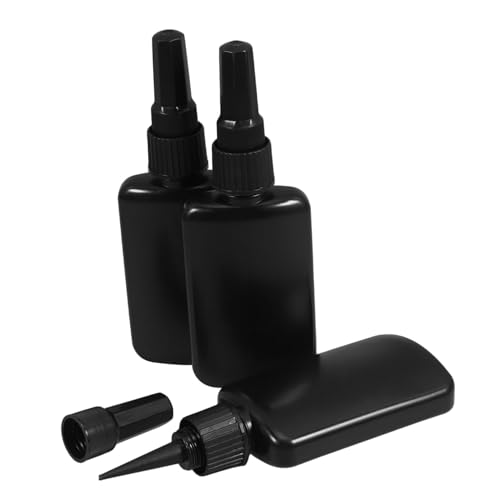 Tofficu 3 Stück Industrieklebstoffflasche Ölfläschchen für ätherische Öle Nadelapplikatorflasche schwarze Spritzflasche Plastikflasche selber machen hdpe Black Tofficu 3 Stück Industrieklebstoffflasche Ölfläschchen für ätherische Öle Nadelapplikatorflasche schwarze Spritzflasche Plastikflasche selber machen hdpe Black von Tofficu