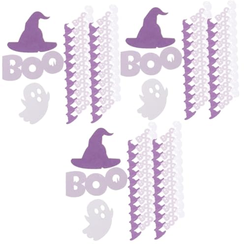 Tofficu 300 Stück Halloween Papierschrott Halloween Tischstreuer Halloween Wurf Requisiten Geister Konfetti Halloween Dekorationen Hexenhut Konfetti Halloween Streuer Halloween von Tofficu