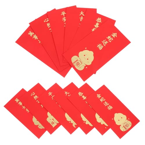 Tofficu 30St Chinesischer roter Umschlag Chinesisches Neujahr Umschläge Hochzeit Umschläge Festliche Umschläge Chinesische Geldumschläge chinesische Neujahrsdekoration Rote Tasche Papier von Tofficu