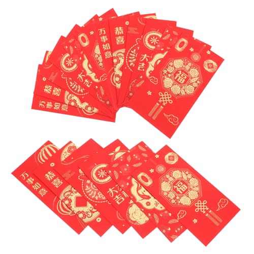 Tofficu 30St Chinesischer roter Umschlag Festliche Umschläge Geldumschläge weihnachtsumschläge taufgeschenke Neujahr Geldumschlag rotes Paket Hochzeit Geldtasche Hochzeits-Hongbao Papier von Tofficu