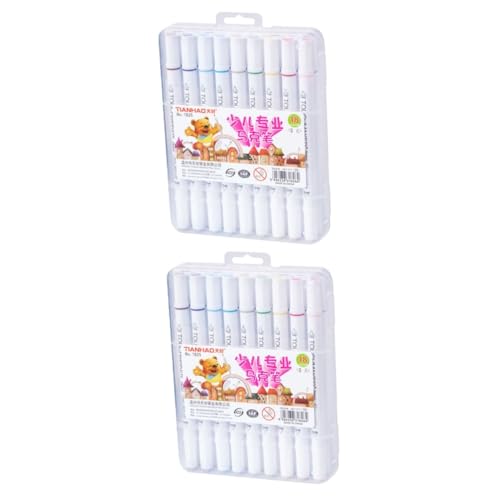 Tofficu 36 Stk Farbstift malen Schulbedarf für Kinder kindergeschenke kinder Schreibwaren adventsgeschenke kinder geschenketueten kinder Dual-End-Marker Farbmarker von Tofficu