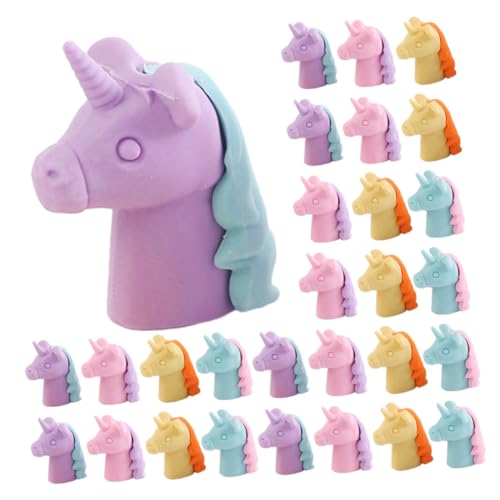 Tofficu 36st Radiergummi Einhorn Schulmaterial Einhornstifte Schreibtisch Haustiere Für Kinder Klassenzimmer 3d-radierer Einhorn-artikel von Tofficu