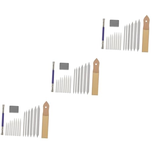 Tofficu 3St Skizzenwerkzeug anzeichnen werkzeug stifte zeichnen drawing pen Zeichenwerkzeug zeichenutensilien Kunst Papiermischstumpf Kohlestifte Radiergummi-Extender Papierstumpf mischen von Tofficu