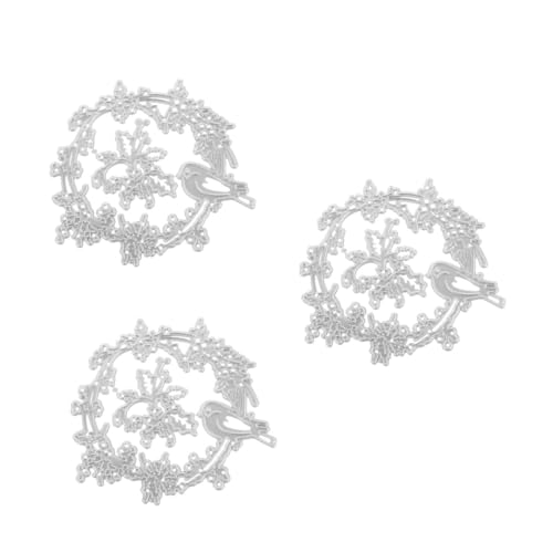 Tofficu 3St Stanzform bastelset Basteln gestanzte Metallfedern Stanzteile aus Metall Metallstanzungen für Karten Prägeschablonen für Karten Kohlenstoffstahl Weiß von Tofficu