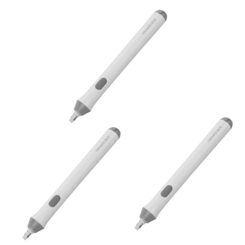 Tofficu 3St elektrischer Radiergummi automatischer radiergummi weiß Präzisionsradiergummi schuler Whiteboard-Marker Ende Gel Schule Radiergummis Tragbare elektrische Radiergummis Plastik von Tofficu