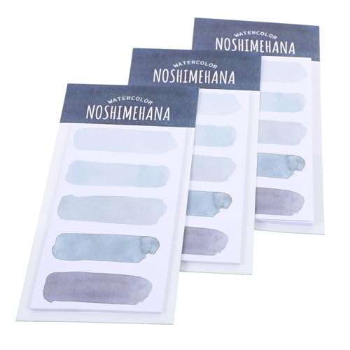 Tofficu 3St selbstklebende Notizblöcke notizblock memoboard Klebezettel für Notizen Klebezettel für Schule notepad klebrig Textmarker abreißbarer Memo-Sticker Haftnotizen Papier Sky-blue von Tofficu