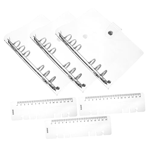 Tofficu 3er Set PVC Ringbuch Hülle Transparent Wiederverwendbare Notizbuch Hülle Für A6 Praktische Binder Schale Für Handschriftliche Notizen Und Dokumente von Tofficu