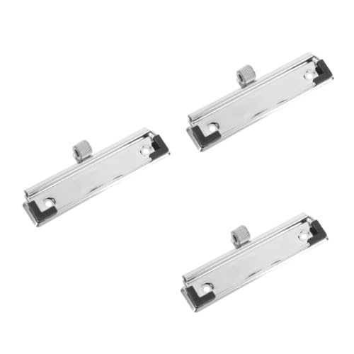 Tofficu 3st Federstift-clip-zubehör Klemmbrett -zwischenablage Stift Büroklammer Bleistiftclips Aus Metall Clipboard-clips Schreibwaren-clip Clip-zwischenablage Eisen Silver von Tofficu