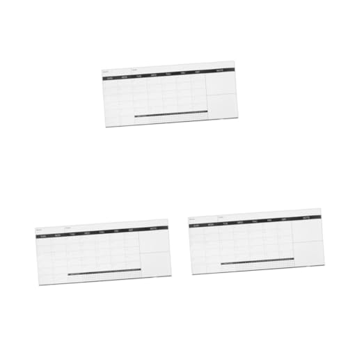 Tofficu 3st Tafelkalender Whiteboard-planer Wochenplaner Trocken Abwischbar Trockenlöschtafel Klein Radiergummi-tafel Für Die Wand Planertafel College-grundlagen Black Beschichtetes Papier von Tofficu