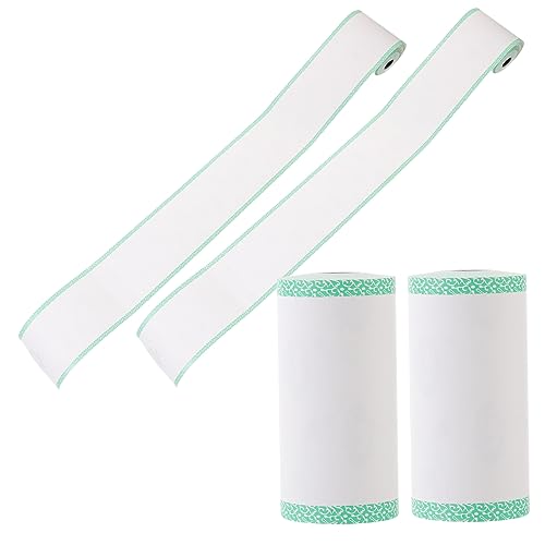 Tofficu 4 Rollen Thermopapier druckerpapier einschlagpapier durchdruckpapier durckerpapier papierrollen Punkt Poster Papier sofortig Planke -Geldpapier Papier für Thermodrucker Green von Tofficu