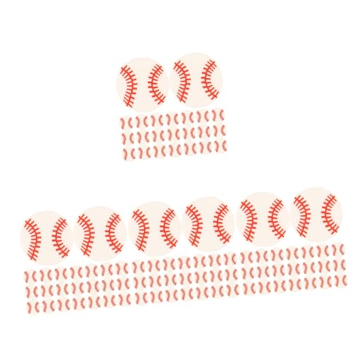 Tofficu 4 Sätze Baseballperlen Armband, Das Lose Perlen Herstellt Halskette Diy-material Lose Perlen Zum Selbermachen Perlenanhänger Selber Machen Schmuckperlen Polymer-ton 100 Stück * 4 von Tofficu