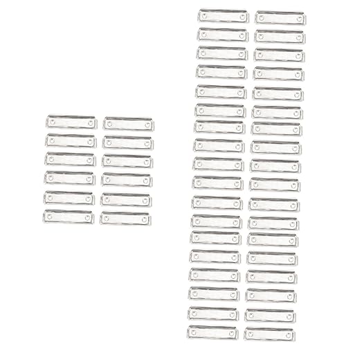 Tofficu 4 Sätze Briefpapier-clip Büroartikel Bürobedarf Hängendes Klemmbrett Für Klemmbretter Klemmbrettklammern Mit Nieten Clips Für Büro-klemmbretter Eisen Silver 15 Stück * 4 von Tofficu